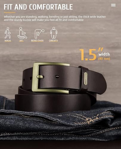 Image of Urban alfami Genuine leather Belt for Men formal, TMBR-12