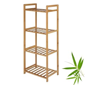 PACHIRA Bambus Standregal mit 3 Ablagen