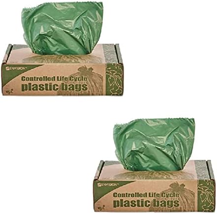 Stout by Envision33 Gallon Controlled Life Cycle Trash Bags - 40 Bags - 1.1 mil Heavy Duty Eco Friendly Degradable Recycling Garbage Can Liners (2-Pack)