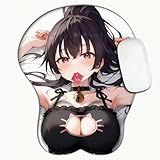 ふわふわ可愛いアニメ風キャラクターおっぱいサポートマウスパッド | ぷにぷに感クッション付きリストレスト | 滑り止め加工＆耐久性 | オフィス用＆ゲーミング用 | ヒーリング・リラックス・疲労軽減 | 人間工学設計 | ソフトタッチ | 推しキャラデスクアクセサリー | プレゼント＆ギフトにも最適