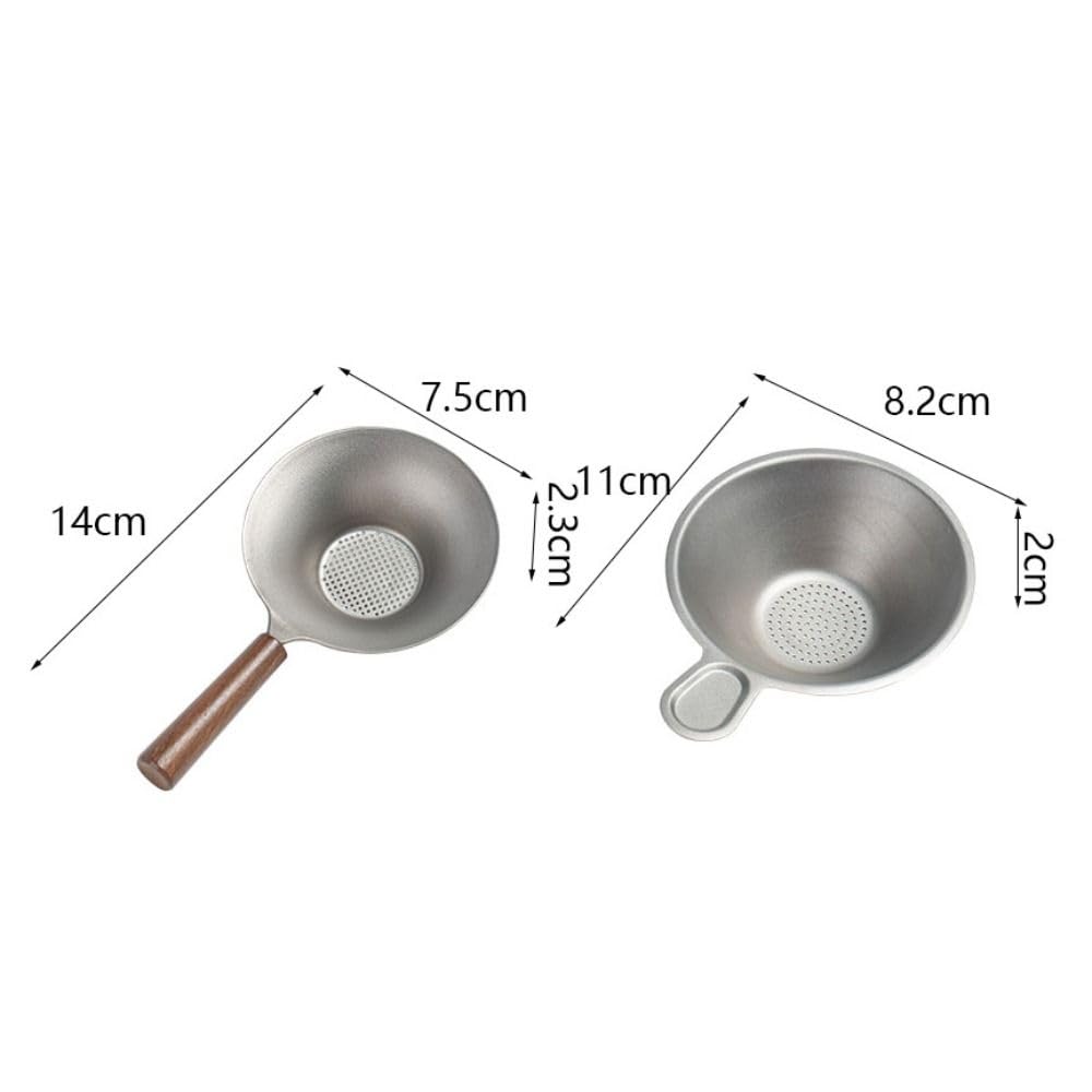 Tee-Ei für lose Blätter, Titan, mit Griff für Teekannen, Tassen und Tassen, perfekt zum Aufbrühen von frischem Tee zu Hause oder im Büro