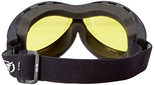Hot Leathers Big Ben Yellow Goggles Motorcycle Biker Over Glasses Anti-Fog Lenses #TOP3