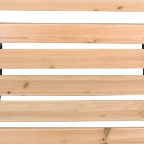 Banc de jardin stable en fer forgé résistant aux intempéries pour terrasse - 7