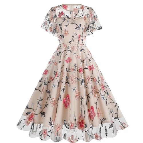 トリートユアセルフ Floral vintage like dress Amazon.com: Generic Women 1950s Vintage Floral Embroidery Short