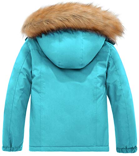 image for ZSHOW Girls' Mountain Ski Jacket Soft Fleece Lined Fur Hooded Winter O