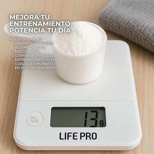 Pre Entreno Life Pro Elektro 400g - Pre Workout Potente con Citrulina Malato 8000mg, Beta Alanina 3000mg, Taurina 1500mg y Cafeína 200mg, Preentreno para Energía, Bombeo y Rendimiento | Sabor Lollipop - imagen 8