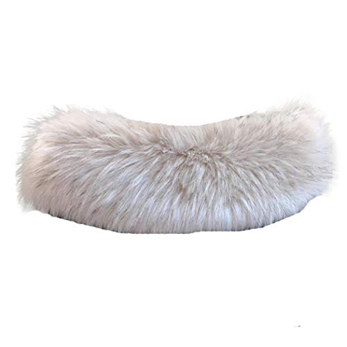 Faux Fur Collar Scarf Hood Trim Neck Warmer for Winter Coat Jacket Parka