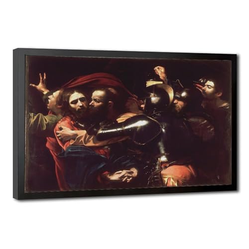 Caravaggio La prise du Christ affiches impressions sur toile déco peintures art