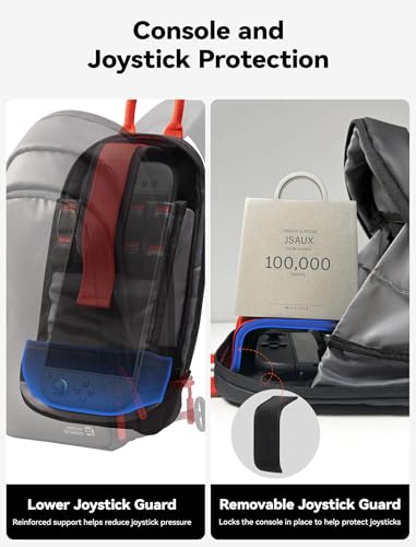Bolso para ROG Ally X, Switch 2 y Steam Deck JSAUX con protector de joysticks integrado 4