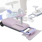 Go Kart per Bambini, Go Kart Elettrico Portatile Da 12V, Go Kart con Funzione Di Pulizia Del Pavimento, 5 Velocità, Spazio Di Archiviazione Integrato per Bambini Dai 3 Ai 12 Anni,Pink