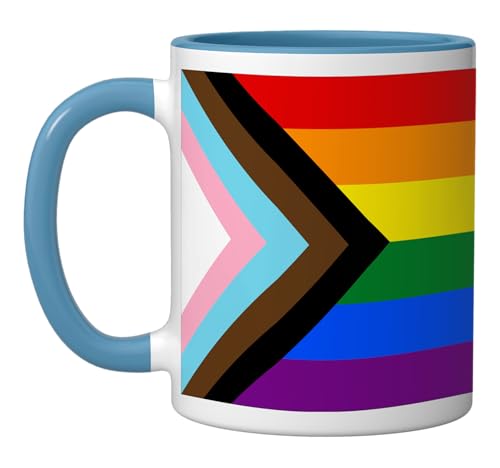 Taza Cerámica Pride Flag 11 onzas Azul/Blanco miniatura 1