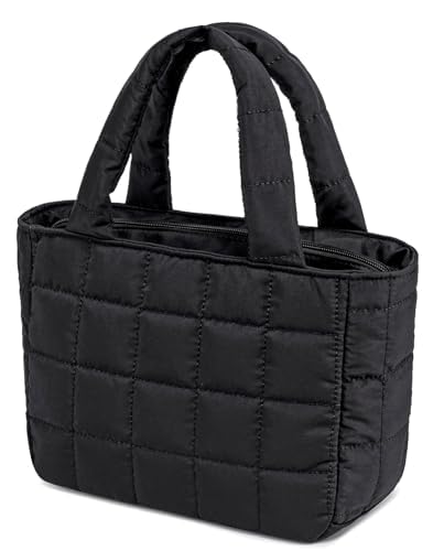 CAMTOP Makeup Bag Women Girls Cosmetic Bags Travel Toiletry Purse Zipper Pouch (Black)