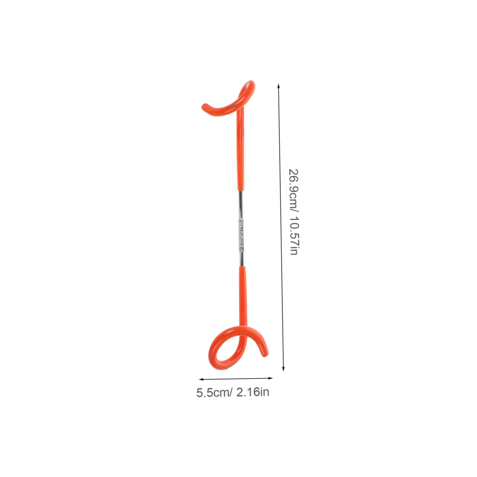 LIOOBO Stainless Steel Camp Hooks Set of 2 Universal Hooks for Outdoor Lighting Tents and Gear Storage Black Orange