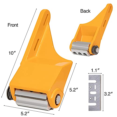 Upgraded Log Peeler Log Debarker Chainsaw Attachment With 2 Blades & Work Gloves Log Peeler Debarking Tool For Timber Processing #TOP2