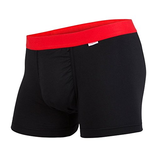 MYPAKAGE Men's Weekday Trunk, Black/Red, Medium