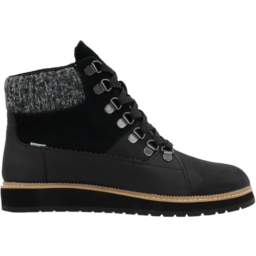 TOMS Womens Mesa Waterproof Casual Boots Ankle - Black