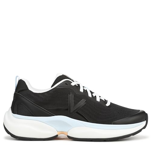 Vionic Women's Walk Quest Sneaker Black Faux Leather and Knit 7.5 M by Vionic - Image 3