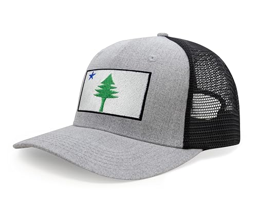 Image of International Tie State Hat for Men and Women, Adjustable Snapback Trucker Baseball Cap with Embroidered Patch