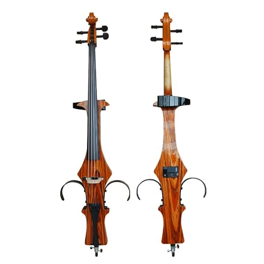 Aliyes hecho a mano profesional madera maciza eléctrico para violonchelo 4/4 tamaño completo Silencioso eléctrico cello-rose, DT-1805