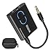 MiiLink Bluetooth Transmitter Receiver, 3-in-1 Bluetooth 5.0 Audio Adapter, Dual Link aptX Low Latency and HD Bluetooth Transmitter for TV/Home Stereo/Car (Black)