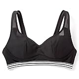 [サンセイ] スポーツブラ 吸水速乾 無地ラインハーフトップ 【制服ブラプチプリンセスSPORTS サラッとDRYフィット】 4047 ガールズ シロ 日本 140 (日本サイズXS相当) (JP, 身長, 165, 標準, ブラック)