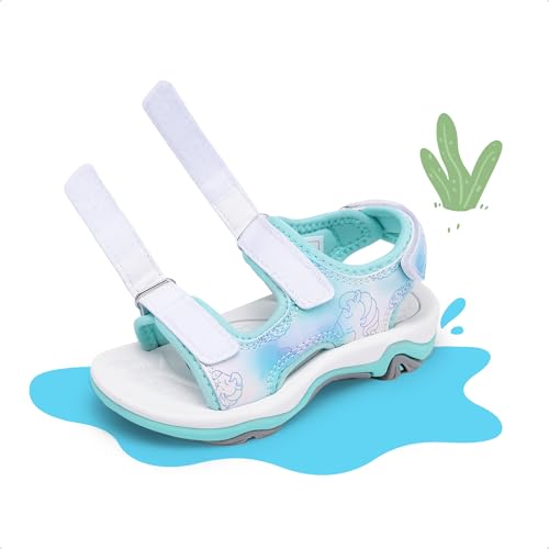 Image of DREAM PAIRS Boys Girls Summer Sandals | Outdoor Athletic Kids Sport Water Shoes Anti-slip Toddler Lightweight Comfortable Cute Cartoon Quick-drying
