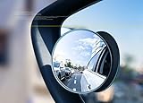 2 Pcs Newest upgrade Blind Spot Mirror, 2" Round HD Glass Frameless Convex Rear View Mirrors