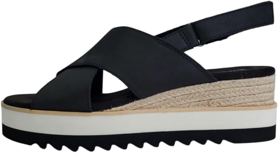 TOMS Women's Diana Crossover - Black Leather Comfort
