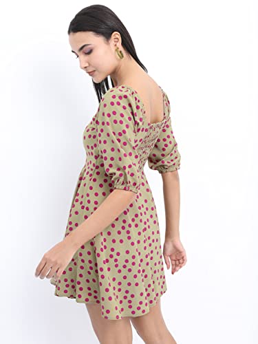 Image of Ketch Women's Fit and Flare Regular Fit Printed Threeforth Sleeve Dress