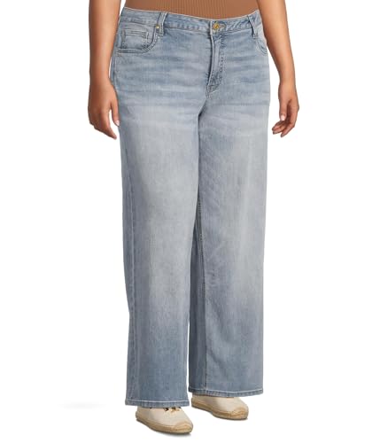 KUT from the Kloth Women's Plus Size Jean High Rise Wide Leg Clean Hem2