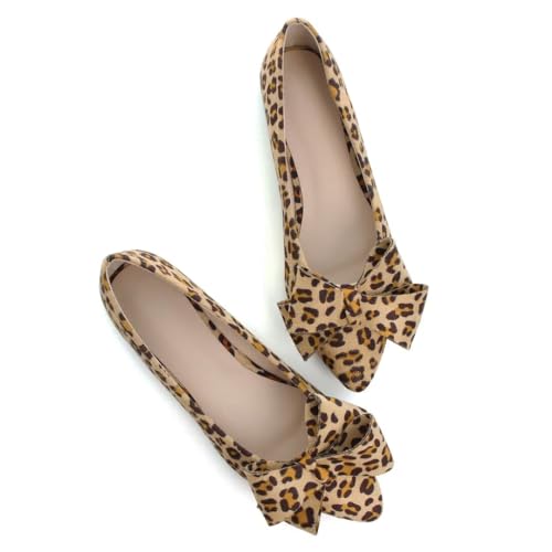 Image of Stunner Womens Flats Fashion Pointed Toe Bowknot Ballet Flats Cute Slip On Dress Flats Comfortable Party Wedding Flats2