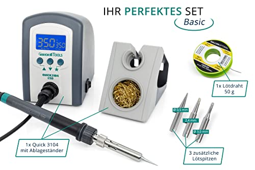 Quick 3104 Digital Regelbare ESD Lötstation 80