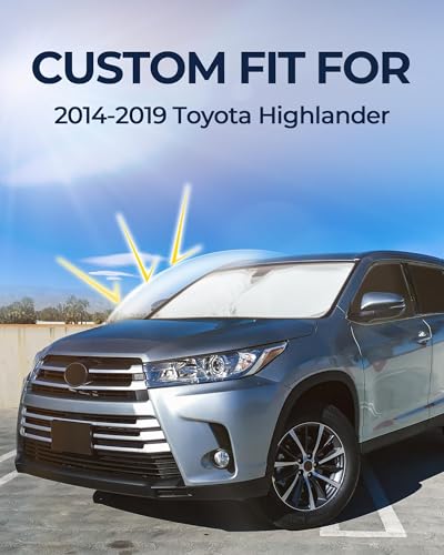 Image of for Toyota Highlander 2014-2019 Car Window Shades, 8Pcs Full Window Covers