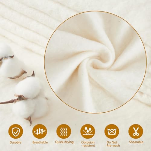 RRKTP Cotton Quilt Batting by The Roll,80/20 Cotton/Polyester Blend Batting for Quilting,Warm Soft Natural Batting for Sewing,Stuffing for Crafts Handmade Quilts& Sewing Project-96 X 20 Yard
