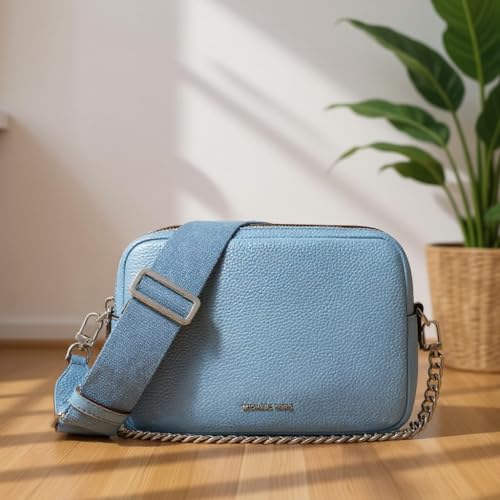 Image of Michael Kors Bryant Medium Double Zip Chain Camera Crossbody Bag