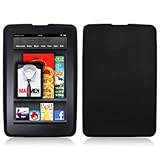 p2s88 Premium Black Soft Silicone Skin Gel Cover Case for Amazon Kindle Fire Ebook Reader