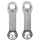 ANCLLO Riser Extender Adapter für Motorrad Spiegelhalterung, 10mm oder 8mm Adapter Kit für Riser Montage Adapter Für CB400 VTEC CB1300 CB1100 CB500F CB600F - Silber