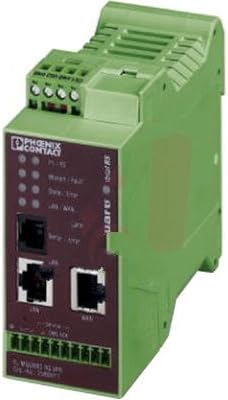 Phoenix Contact 2989310 , Ethernet Router, Firewall, 2-Port RJ45, NAT routing, 99Mbps, DIN Mountable