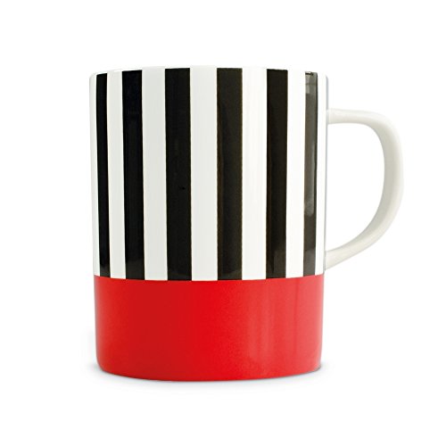 Remember Black Stripes tazza in porcellana, bunt