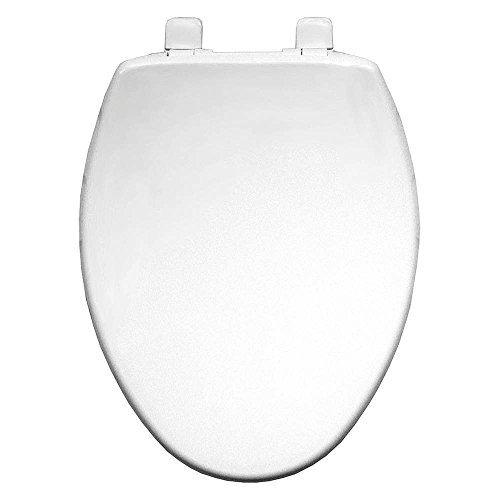 Image of Bemis 7300SL Slow Close Toilet Seat, Hinges Never Loosen, Durable Plastic, Made in USA, Elongated, White