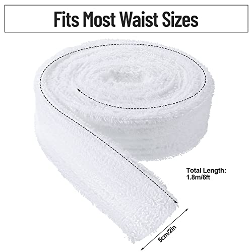 Sintege Robe Belt Replacement White Cotton Terry Cloth Hotel Bathrobe Belt for Women Men Hotel Wedding Party Bride Robe, 71 x 2 Inch3