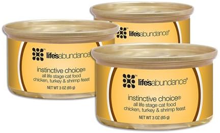 Instinctive Choice All Life Stage Cat Food 24 - 3 oz. cans for Adults, Kittens or Seniors