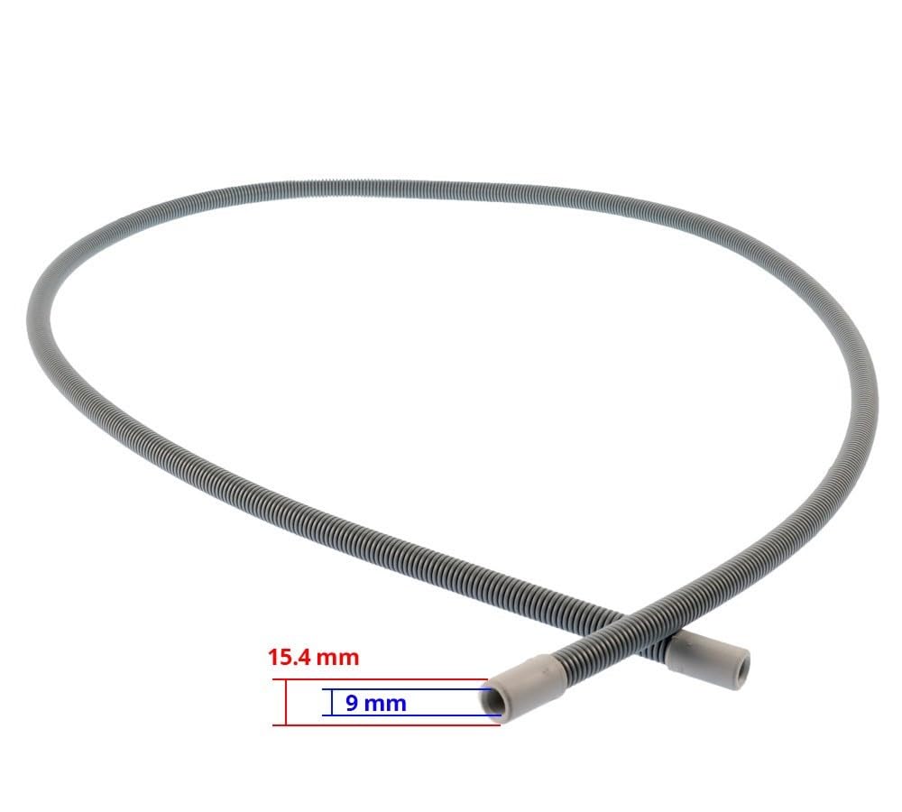 Adattatore Tubo Di Scarico 10 Mm Per Asciugatrici - Compatibile Con Midea, Haier, Siemens, Lunghezza 1 M