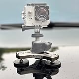 ULIBERMAGNET Magnetic Mount,100LB Heavy Duty Solid Aluminum Phone Holder with Magnet,Magnetic Mounts Flexible Car Adapter for Action Camera,Security Camera,Light(Tripod Mount Adapter Not Included)