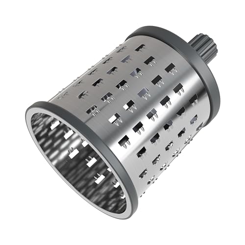 Zyliss Universal-Trommelreibe, Edelstahl, Reiben von Äpfeln, Müsli, Müsli, zur Verwendung mit Zyliss Rotations-Käsereibe, 5 Jahre Garantie, Silber
