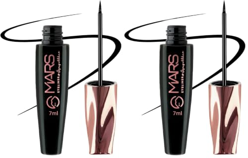 Image of MARS Glossy Liquid Eye Got This Eyeliner | Quick Drying & Smudge Proof | Long Lasting Eye Liner with Fine Tip (7 ml) (Pack of 2)