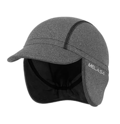Bonnet de vélo avec pare-soleil MELASA doublure thermique sous casque anti-froid