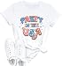 SUEOSU 4th of July Retro Party in The USA Graphic Tee Comfort Colors 4th of July Tops.（White-3，L）