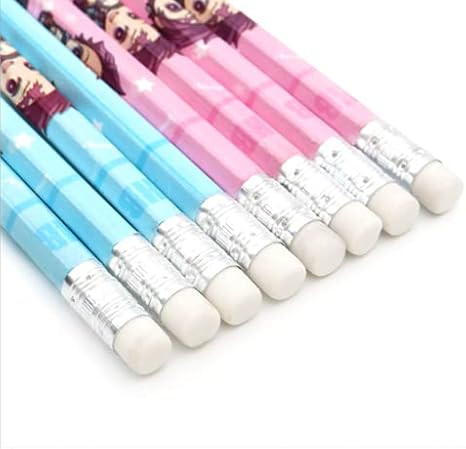 Amazon Com 12 Pcs Anime Demon Slayer Kimetsu No Yaiba Tanjirou Nezuko Sketch Painting Drawing Pencil Wood Hb Pencils Stationery Kids Gift Office Products