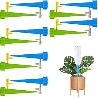 Self Watering Spikes 12Pack Slow Release Control Valve Switch Automatic Watering DevicesAdjustable Plant Watering Devices for Outdoor and Vacation Plant Watering6 Green&6 Blue